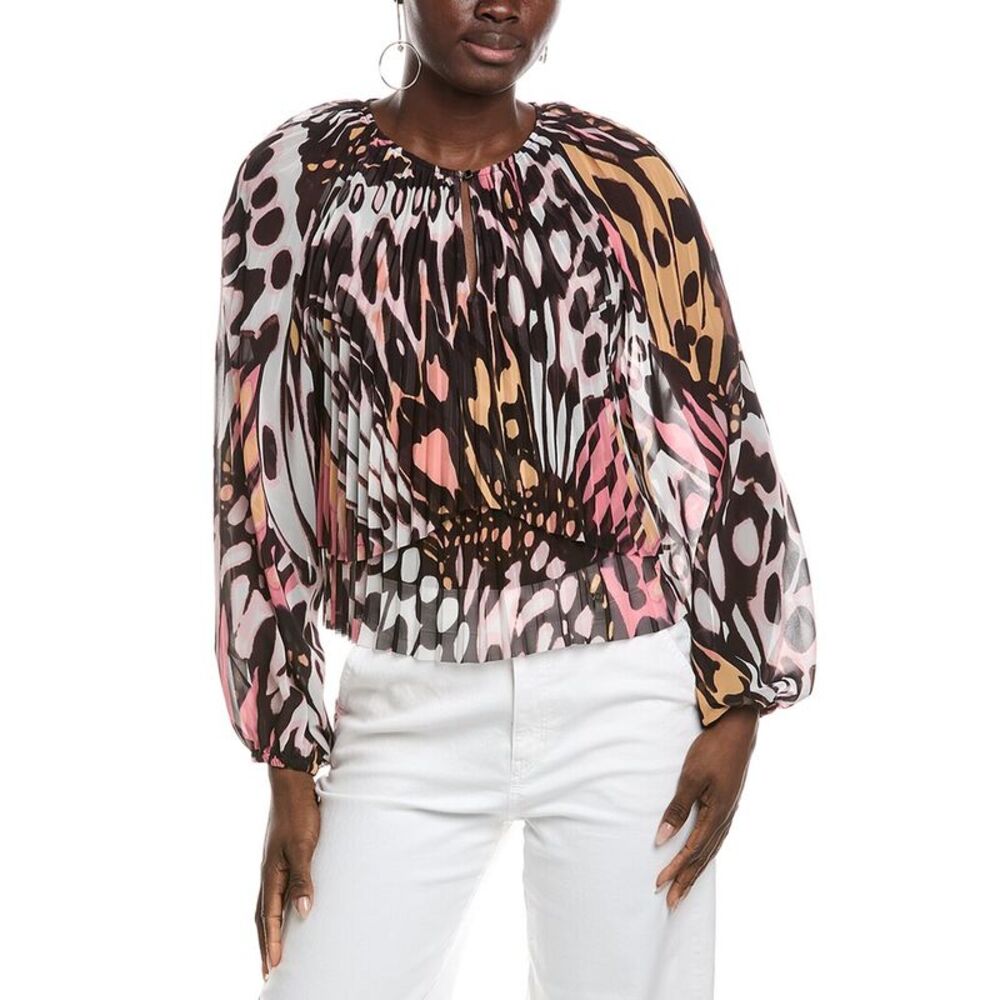 Marc Cain Womens  Printed Blouse, Pink